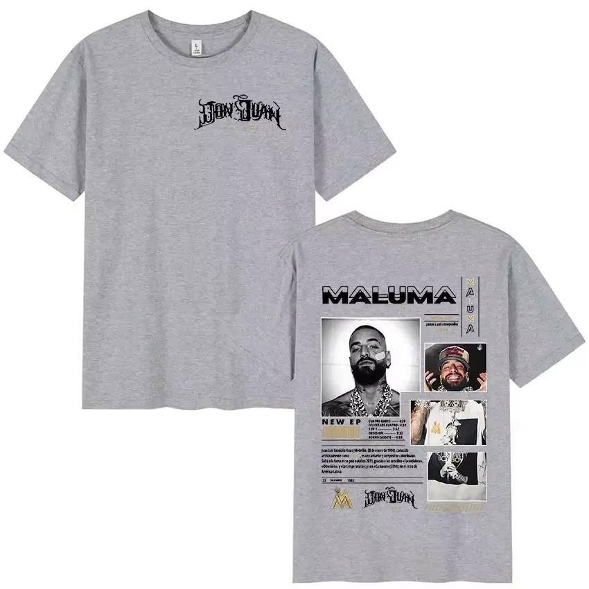 Rapper MALUMA 2026 Album Graphic T Shirt Mens Women Hip Hop Retro Style Short Sleeve Tshirt Fashion Tees Streetwear