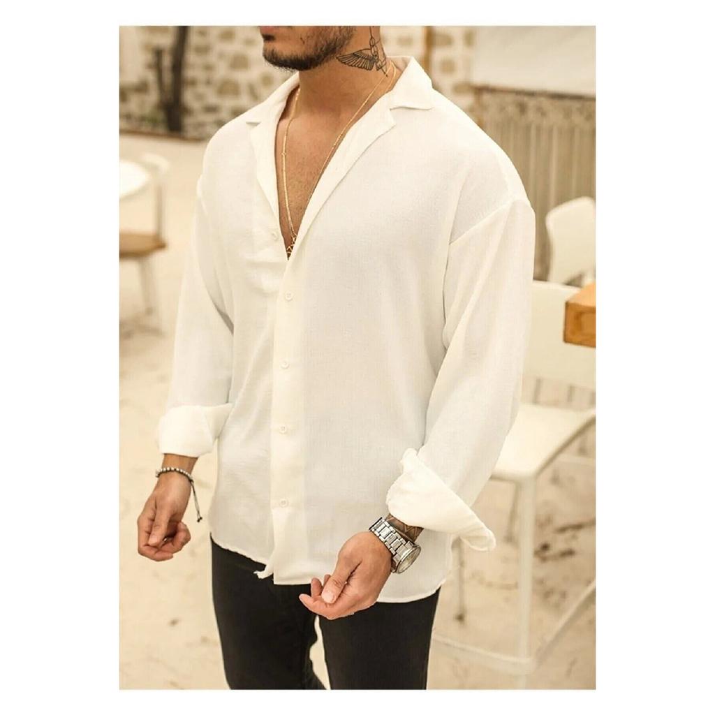 Текстурированная рубашка оверсайз