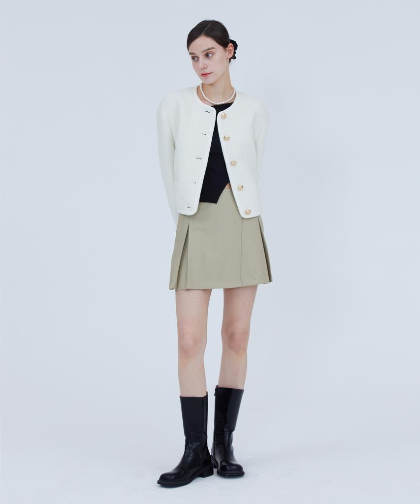Pinblack Wool Tweed Cardigan