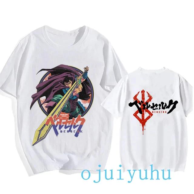 Graphic Japanese Anime Harajuku Berserk Guts Eyes Print Funny T Shirt Cool Summer T-shirt Manga Streetwear Tshirt Hip Hop Tees