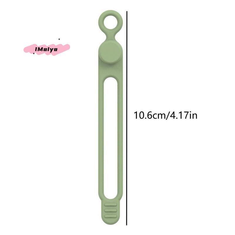 M-10pcsSilicone Cable Ties,Cord Organizer,Cable Straps,Reusable Cord Ties,Travel Cable Organizer ,Cute Elastic Tie, Wire Ties