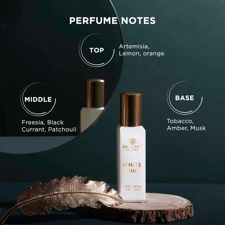 Bella Vita Luxury White Oud Eau De Parfum Парфюм унисекс для мужчин и женщин | Стойкий древесный ароматизатор EDP, 20 мл