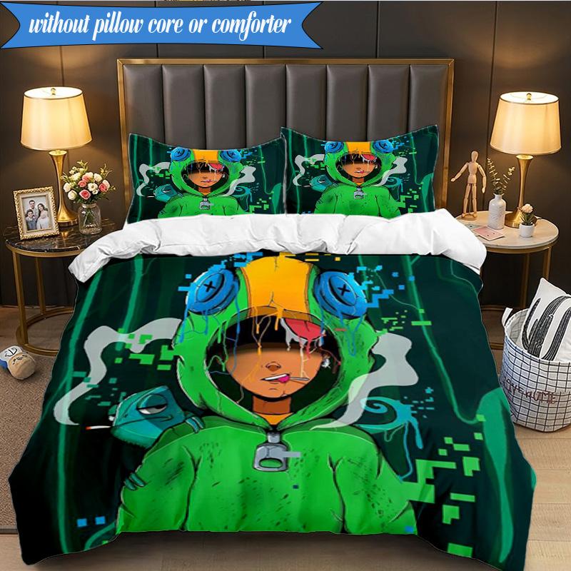 Game Adventure Heroes 3pcs K-pop music group Bedding set,Ideal for Bedroom, Dormitory,Including Duvet Cover And 2pcs Pillowcases,Fan gifts