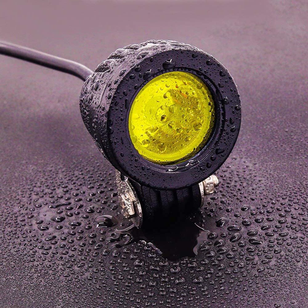 Aoling Светодиодный рабочий мотоциклетный противотуманный прожектор с переключателем, вилка, мотоциклетный противотуманный универсальный светодиодный вспомогательный свет, комплект из 2 ламп, маленький, легкий, свет, 12 В, 24 В,