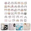 40 Pcs Notebook Sticker Child Decor Cat Calendar Stickers Paper Journal Cartoon