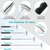Upgraded 15-Rake Telescopic Back Scratcher – Stainless Steel Extendable Massage Tool, Portable & Ergonomic, Perfect Gift for Men