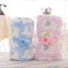 Elephant Printing Baby Cape Rolls Carpet Air Conditioning Blanket Coral Velvet Blanket