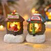 Resin Christmas Luminous House Colorful Christmas Night Lights 2024 Xmas Resin Houses  Home Decor
