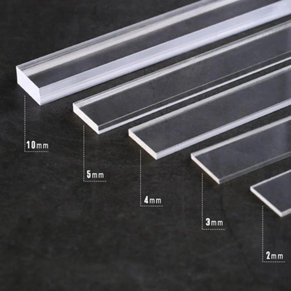 2Pcs Acrylic Rolling Pin Spacers Dough Thickness Guides Measuring Strip Pasta Supplies