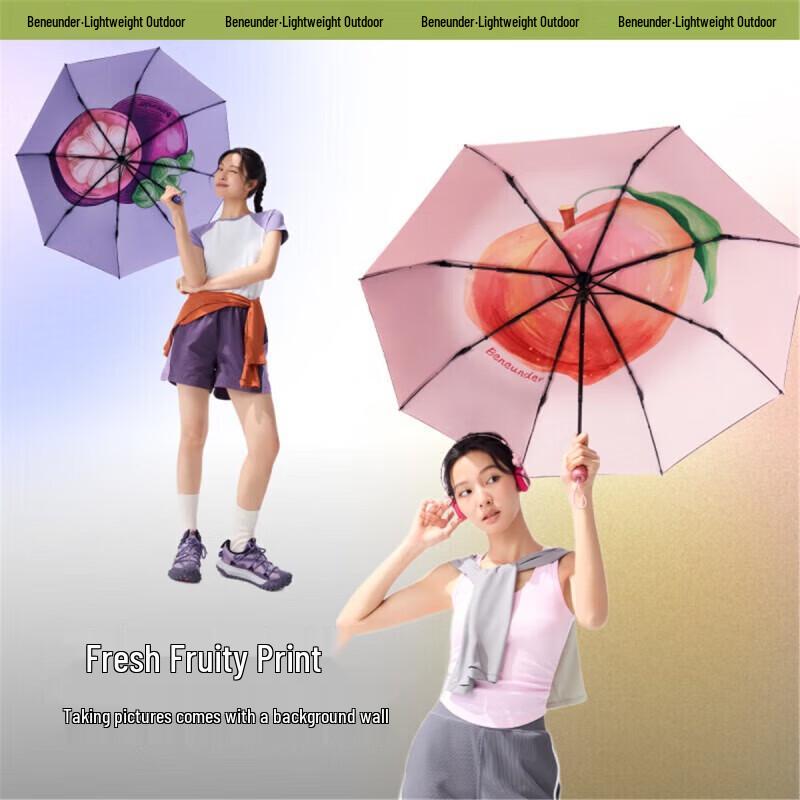 Beneunder Anti-UV Three-Fold Sun/Rain Umbrella