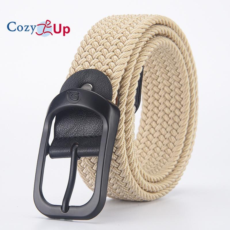 Men's Belt Casual Woven Elastic Belt Outdoor Sports Women's Belt Climbing Work Belt Jeans Suit Pants Men's And Women's Universal