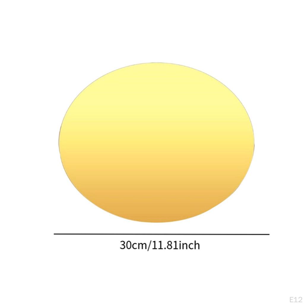 3 шт. Зеркальные центральные элементы для стола Декоративные подносы Круглые тарелки Проекты для творчества