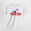 1985 Тема Farm_Aid Унисекс Футболка из Плотного Хлопка Топы Футболка, Сельскохозяйственная Рубашка, Поддержи Местное