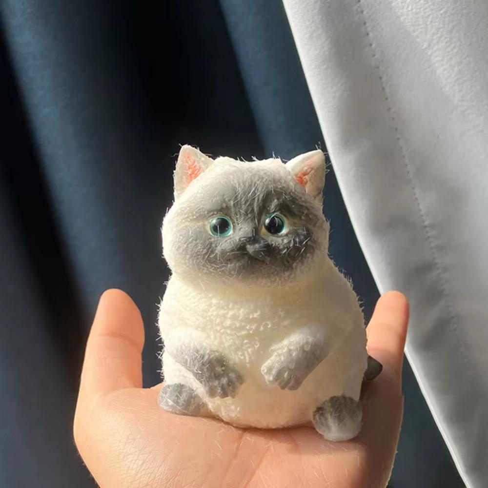 Силиконовый Котик Сквиш Игрушка-антистресс Большая Кошка Мягкие Игрушки для Сжатия для Взрослых Детей