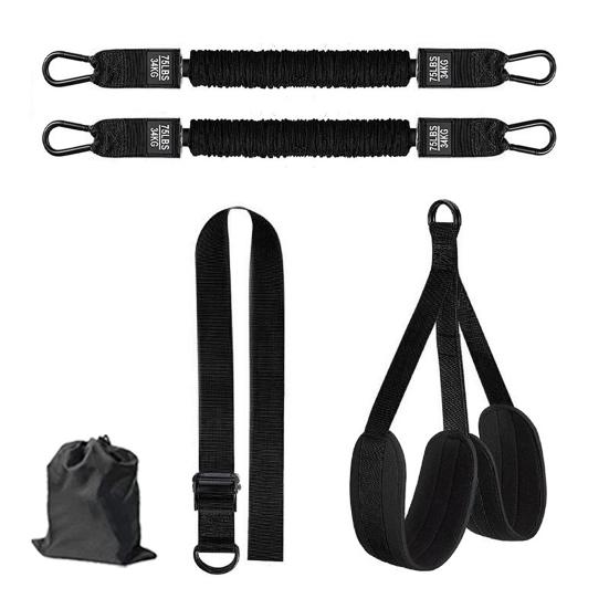 1 Set Pull-Up Assistance Band 150/225/300lbs Heavy Duty Pull-Up Assist Belt with Foot Rest Adjustable Home Gym