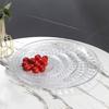 Round Fruit Plate Acrylic Cupcake Display Kitchen Supplies Dinner Plate