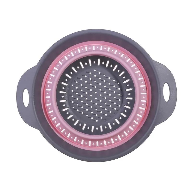 Складная силиконовая корзина для хранения на кухне, многофункциональная сушилка для фруктов и овощей, складной кухонный органайзер для сушки, кухонные гаджеты