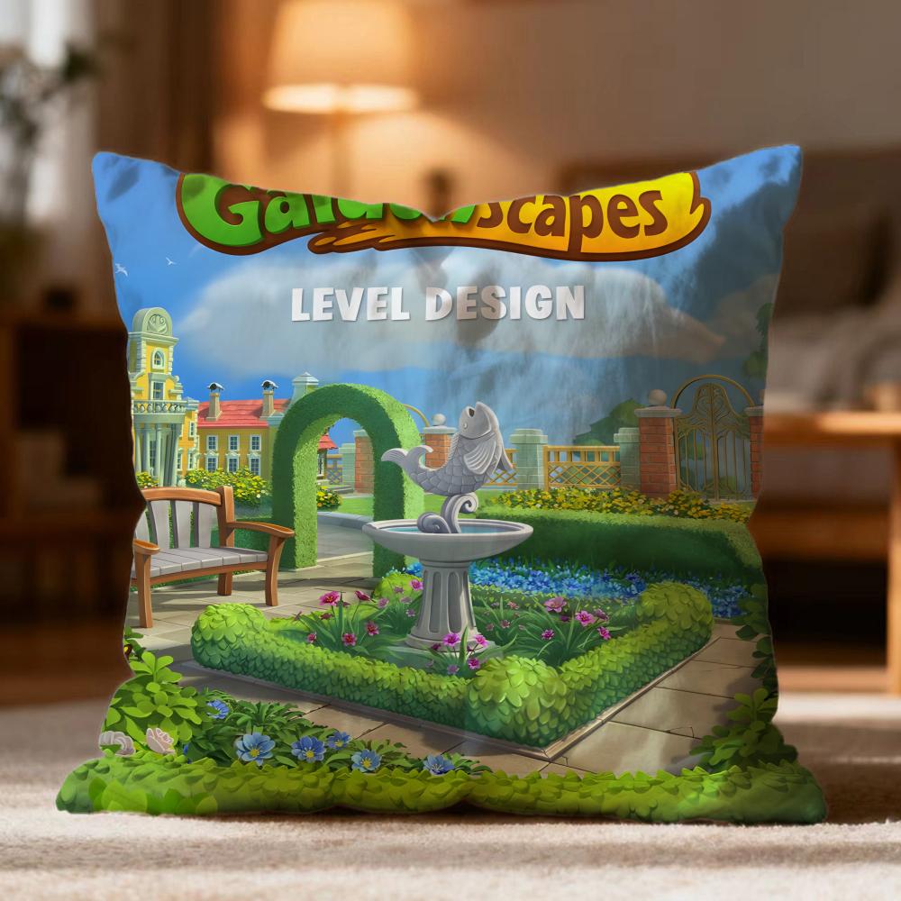 Hot G-GGardenscapes Cushion Cover Soft Washable Pillow Case Multi-Scene for Couch Bed Travel Office Use