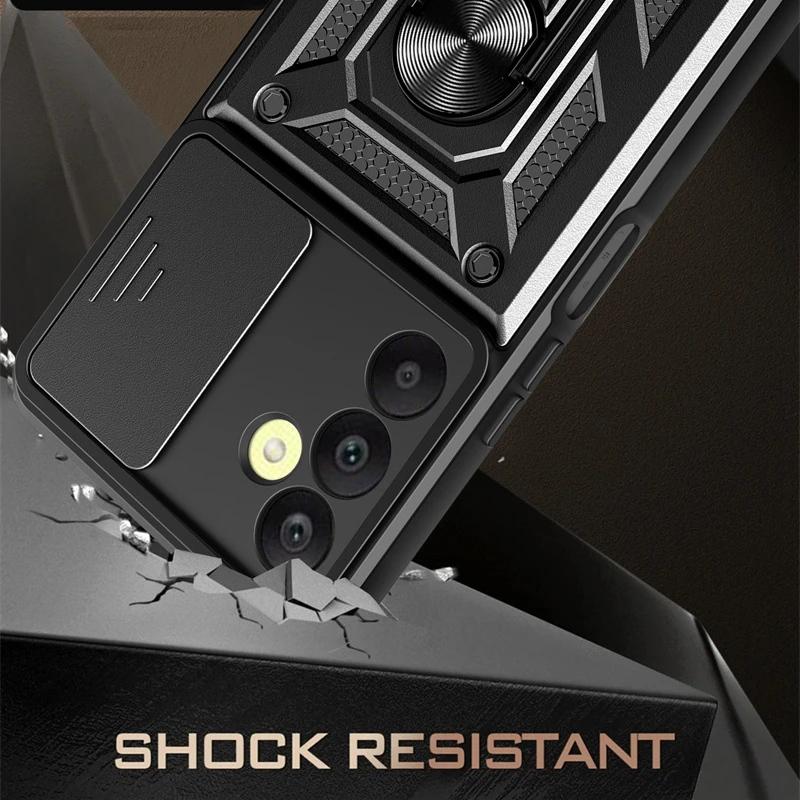 Armor Case For Samsung Galaxy S24 S23 S22 S21 S20 Ultra A15 A25 A35 A55 5G A05 A05S A14 A24 A34 A54 A13 A33 Cover Ring Magnetic Holder Coque Funda