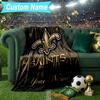 Custom Name Blanket Golden Saints Logo Blanket Bedding Blanket for Travel, Camping, Living Rooms, Offices, Sofas, Fan Christmas gift