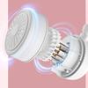 - Портативный шейный вентилятор с 3 скоростями зарядки через USB, регулируемый для мужчин и женщин (белый)