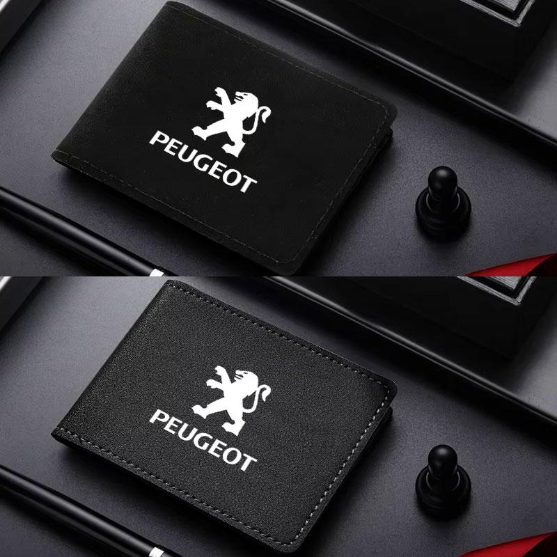 For Peugeot 208 3008 407 2008 508 206 308 307 Car Driver License Cover Suede Anti-Fur Credit Card Interior Storage organization