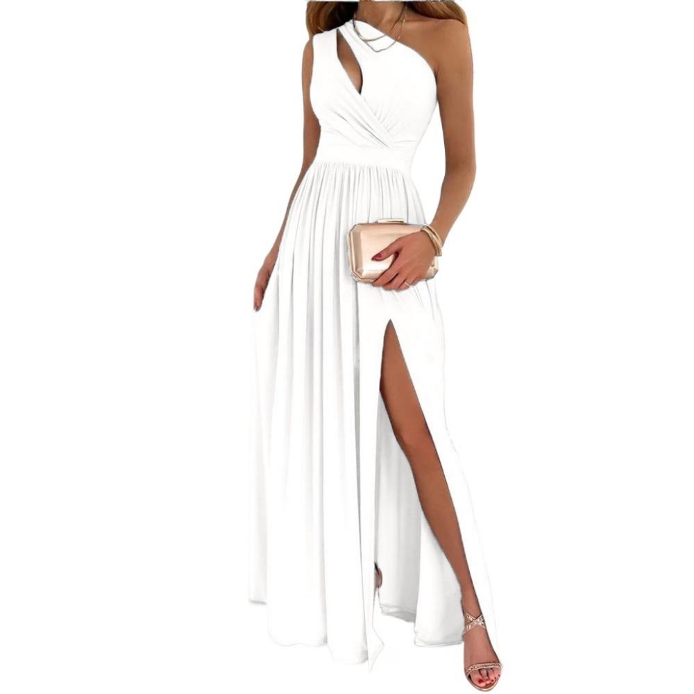 GMXIA Женская мода лето весна сплошной цвет печати без рукавов повседневные платья