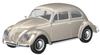 Aoshima Bunka Kyozai Scale Rakupla Snap Kit Volkswagen Beetle Light Beige Plastic Model Kit 1/32 No. 20-LB Pre-Colored (Car)