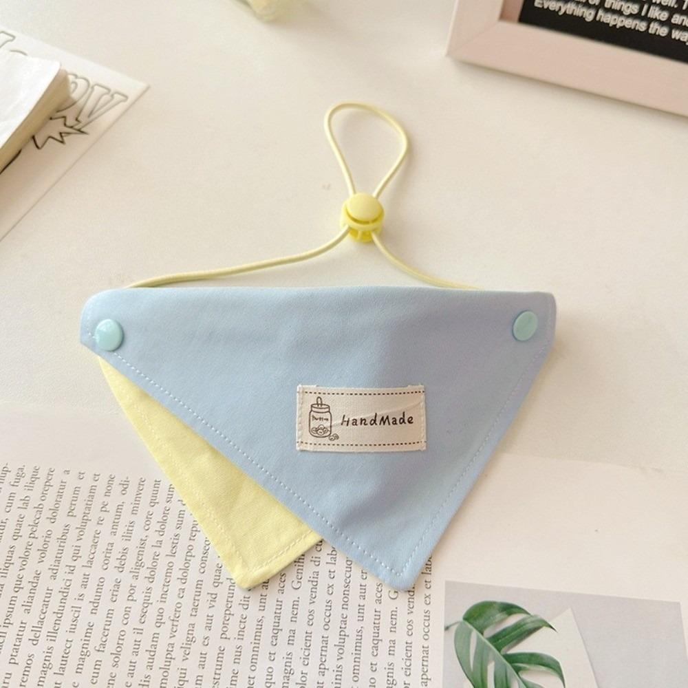 Soft Dog Triangle Bibs Adjustable Cat Scarf Cute Pet Bandana for Small Medium Puppy Cat