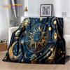 Sun Moon Mandala Magic Witchcraft Tarot Blanket,Soft Throw Blanket for Home Bedroom Bed Sofa Picnic Travel Office Cover Gift Kid