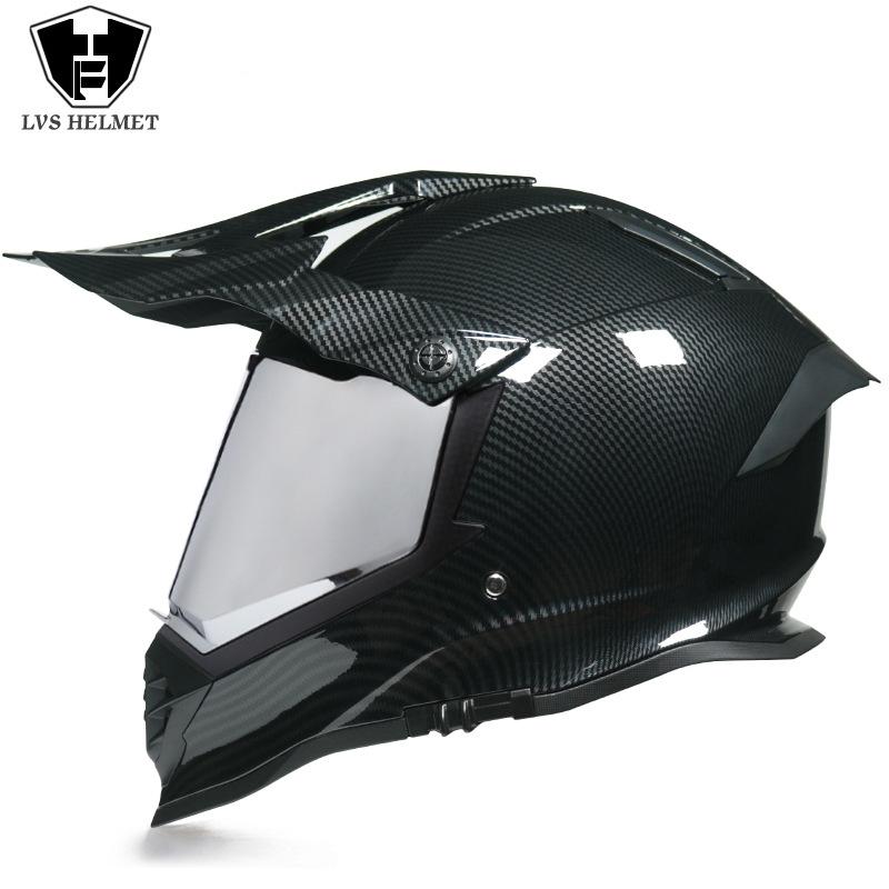 Off-road Rally Helmet Full Helmet Locomotive Long-distance Men's and Women's Multifunctional New Double Lens Highway Rally Universal in All Seasons