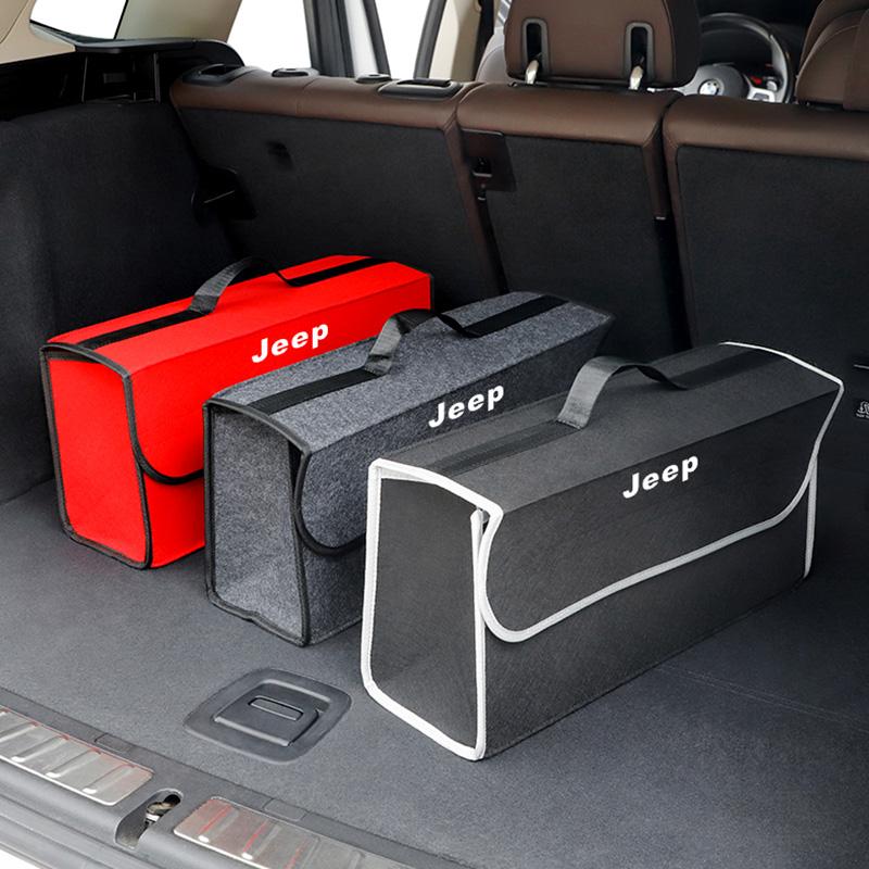 Для автомобиля Jeep Сумка-органайзер в багажник Складная коробка для порядка Контейнеры для хранения Для Jeep Grand Cherokee Wrangler JK Gladiator Compass Reneg