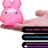 NeeDoh Забавный разноцветный кролик-сквиши, игрушка-антистресс – Игрушка для снятия стресса для детей и взрослых, Портативный сенсорный успокаивающий подарок