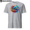 Vibrant Dolphin Splash Unisex T-Shirt | Colorful Short Sleeve Tee | Sizes S-3XL