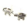 [G9044] - Silver 'Crocodiles' Earrings