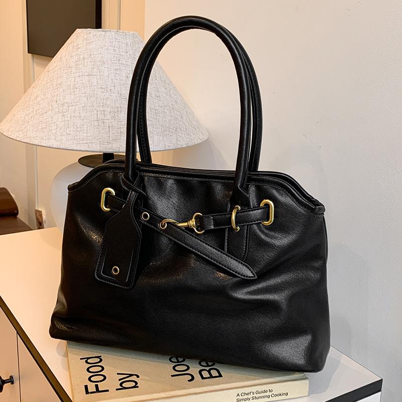 Vintage Commuter Briefcase Women's Work Handbag Fashion Design Shoulder Handbag Tote Bag