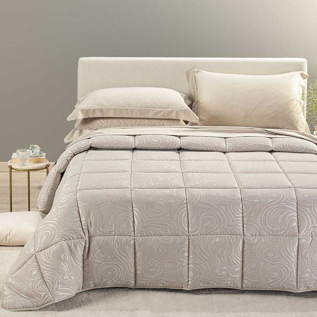Trapunta Silver Barocco in Raso Jacquard 300 gr/mq