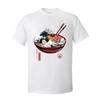 Печать Great Ramen Wave Белые Топы Футболка для Мужчин Классический Японский Стиль Круглый Вырез 100% Хлопок Короткий Рукав Футболка Лапша Топы