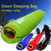 Mummy Goose Down Sleeping Bag for Adults, Ultralight Portable Outdoor Backpacking Camping Hiking, Travel, Spring, Autumn, Winter