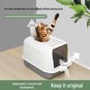 Large Enclosed Cat Litter Box, Anti-Splash & Odor, Flip-Top Design