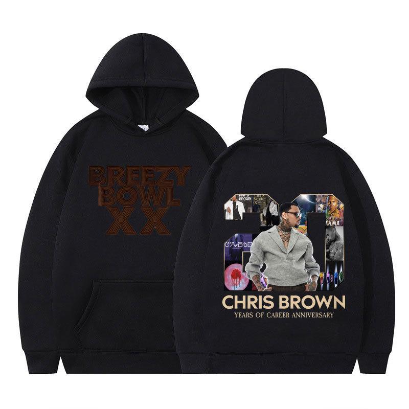 Худи мужские для рэпера Криса Брауна Breezy Bowl XX Tour