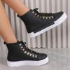 Women Sneakers Fashion High Top Flat Women Ankle Boots Platform Casual Shoes Outdoor Vulcanized Shoes for Women2025