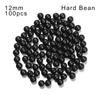Hot Sea Stoppers Plastic Black Soft and Hard Bean Fishing Floats Beads Round