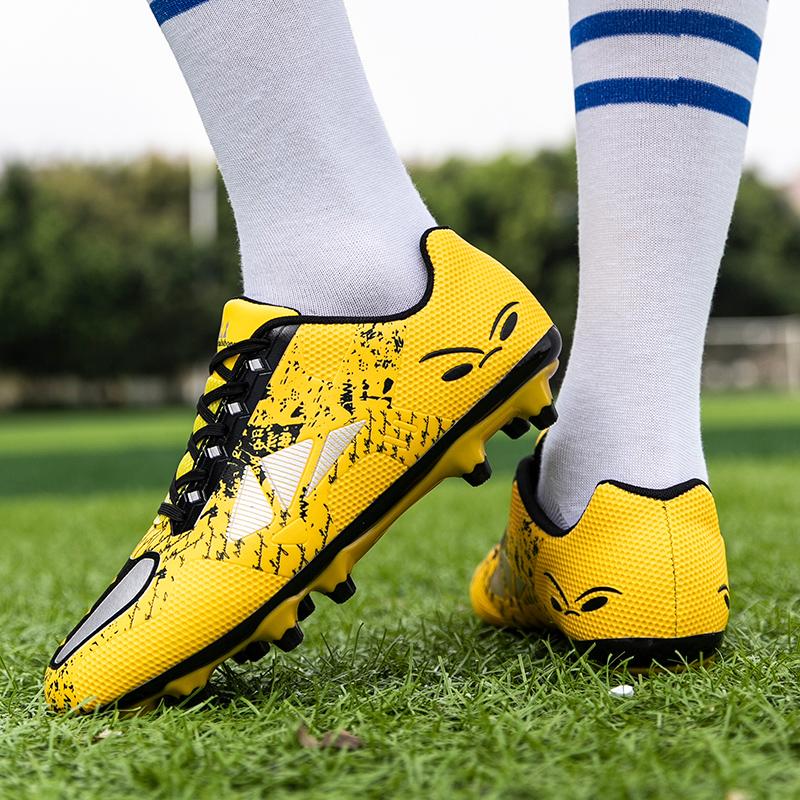 32-45 мужские/женские низкие кроссовки с длинными шипами, футбольные бутсы с искусственной травой, детские кроссовки с шипами, кроссовки для бега