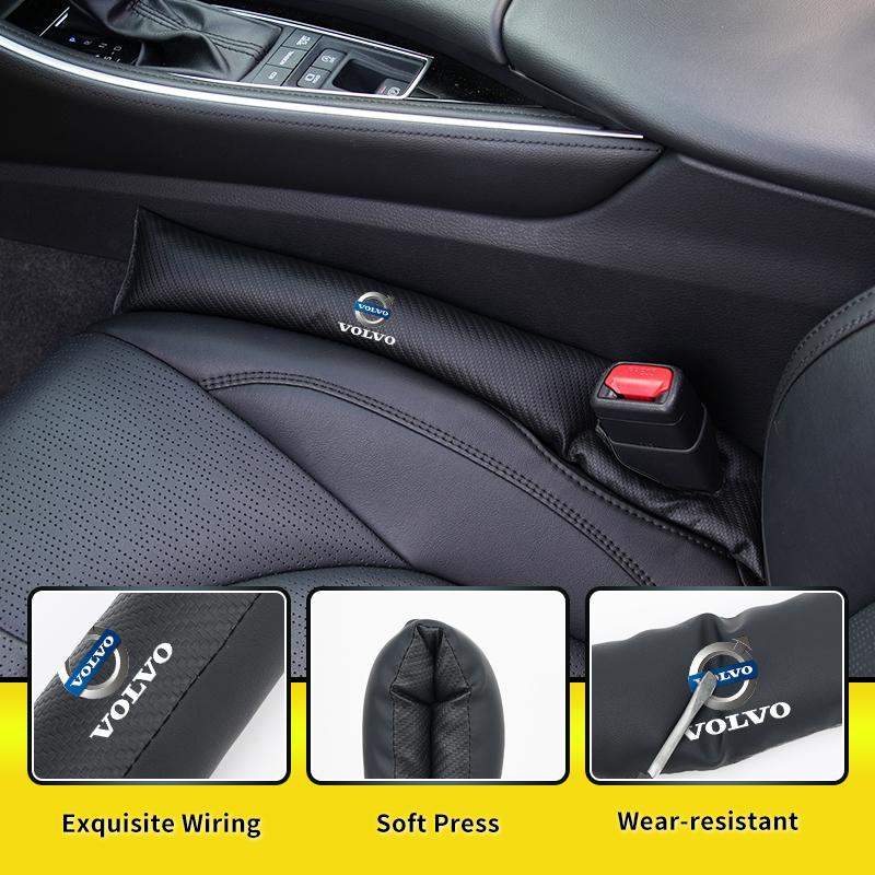Automotive Two-tone Leather Seam Strip Leak-Proof Auto Seat Gap Plug For Volvo XC60 S60 V40 V50 V60 XC40 V70 C30 S40 XV40 S70