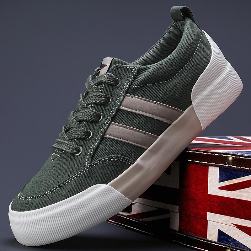 Весенние новые мужские туфли Niche Retro универсальные мужские парусиновые туфли повседневные тонкие повседневные низкие туфли мужские