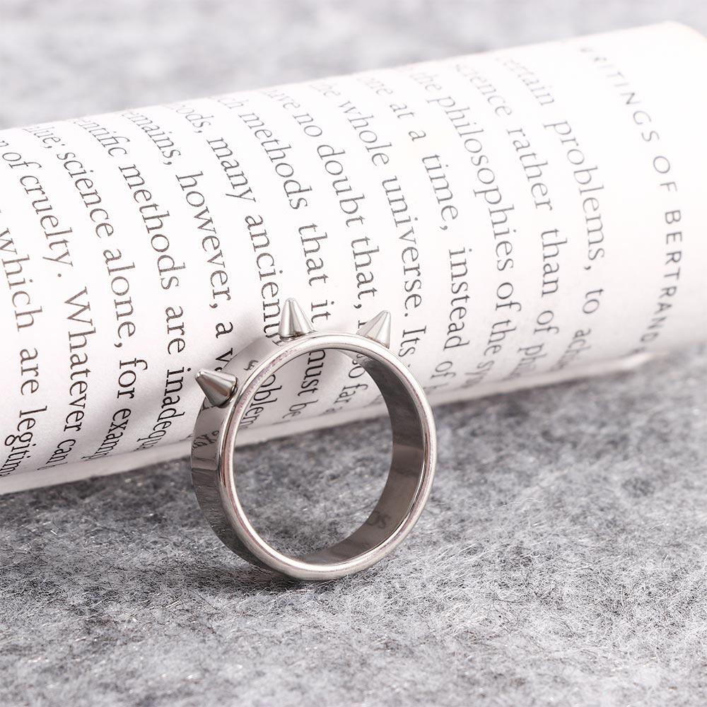 Панк-стиль Шип Самооборона Мужские и Женские Модные Аксессуары Кольцо на Палец Кольцо на Большой Палец Ювелирные Изделия