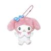 K Company My Melody Kuromi (Angel Series) Ball Chain Mascot, Pink, MK-BM-MMP, H11 X W12.7 X D7.3cm