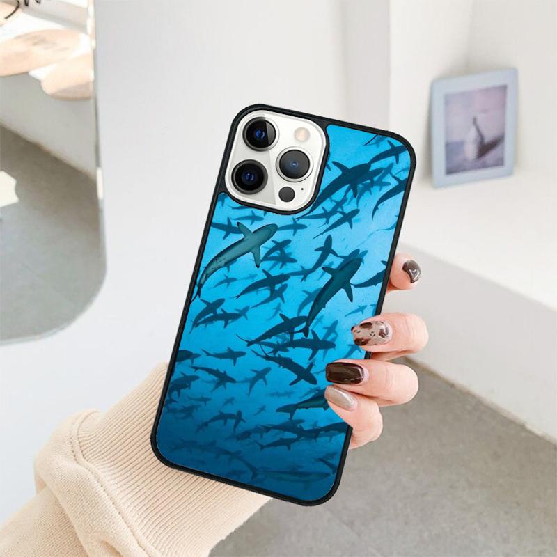 Чехол для телефона с изображением китовой акулы в океане Для iPhone 17 Air 16 15 14 11 12 13 Pro MAX Plus coque Чехол-оболочка