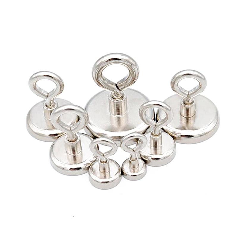 1 шт. супер сильный неодимовый магнит горшок рыболовные спасательные магниты неодимовый круглый мощный магнитный крючок морской рыболовный магнит искатель